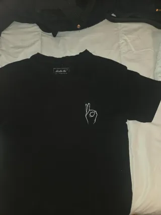 Camiseta Negra Snipes Talla s