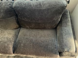 Sofá 3 plazas gris terciopelo