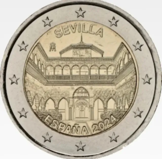 Moneda 2 euros Sevilla España 2024