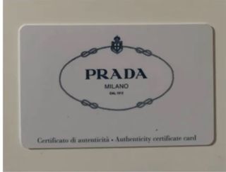 Portacarte Prada Beige