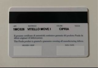 Portacarte Prada Beige