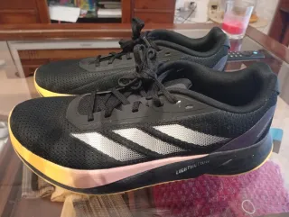 Zapatillas Adidas Running Negras y Rosas Nuevas