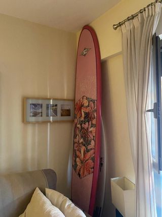 Tabla de surf Longboard rosa