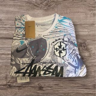 Maglietta Nike Stussy Blu e Bianca