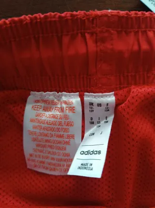 Bañador Adidas Rojo Talla 12 Años
