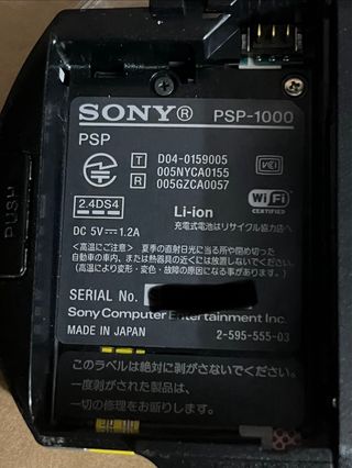 Sony PSP-1000 Negra