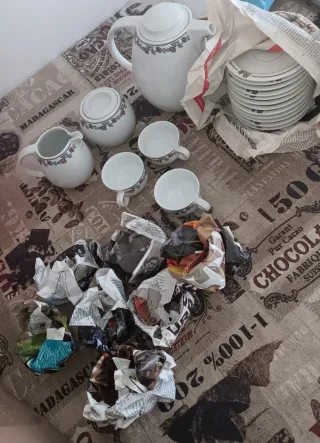 Juego de café de porcelana