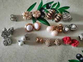 Set Orecchini Vintage Oro Argento