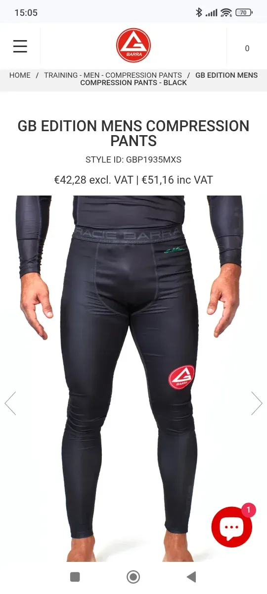 Kimono BJJ Gracie Barra Legacy azul, Talla A2L