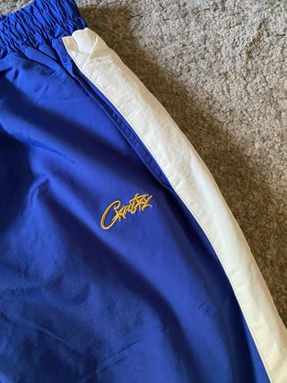 Corteiz x Italia Pantalones Deportivos Azules