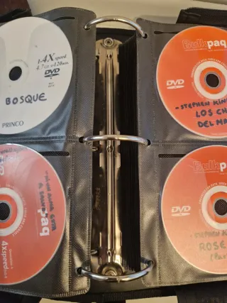 Maleta para discos + 203 dvd