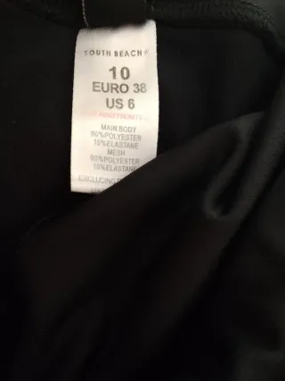 Mallas South Beach Negras y Rojas