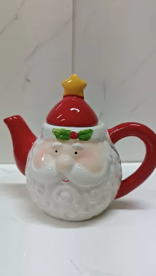 Teiera Babbo Natale in ceramica