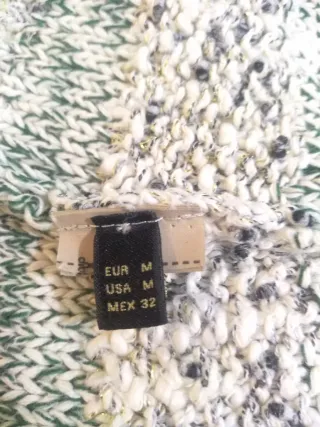 Cárdigan Massimo Dutti Beige/Gris