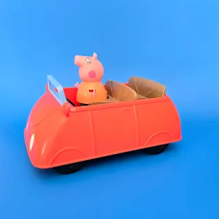 Set Peppa's Family Red Car and Camperavan