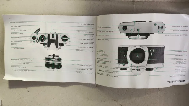 Nikon FM Macchina Fotografica + Accessori