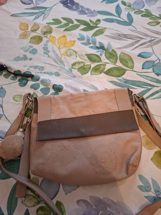 Bolso Desigual Beige y Gris