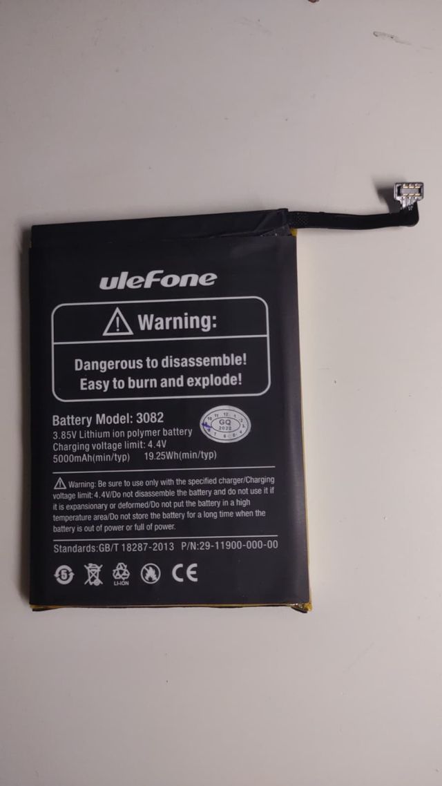 BATTERIA USATA MA PERFETTA 3082 x ULEFONE ARMOR 6