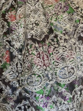 Traje de Fallera Marrón con Flores