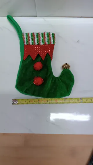 Stivaletti Elfo Natale (6 Rossi, 6 Verdi)