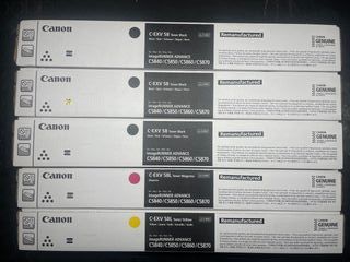 5 Tóner Canon C-EXV 58/58L Remanufacturados