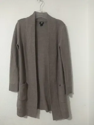 Cárdigan largo H&M beige