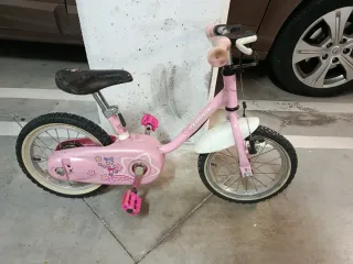 Bicicleta infantil rosa niña