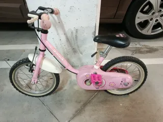 Bicicleta infantil rosa niña