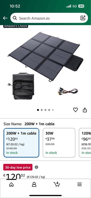 Panel Solar Plegable Portátil