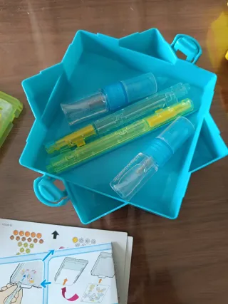 Aqua Beads Caja Organizadora,Plantillas,materiales