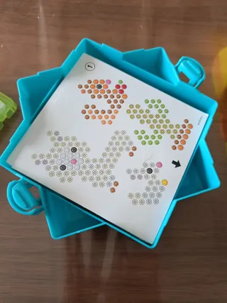 Aqua Beads Caja Organizadora,Plantillas,materiales