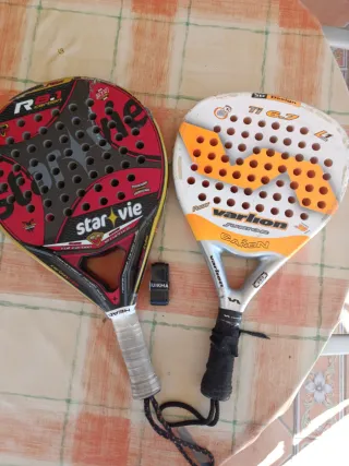 Lote 2 palas pádel Star Vie y Varlion rotas