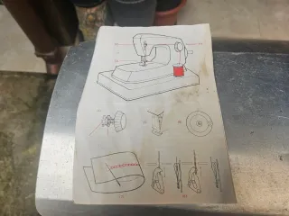 Máquina de coser Little Betty azul