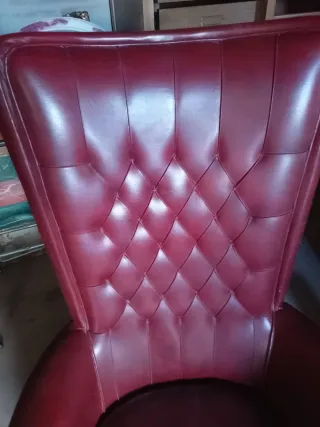 Sillón orejero respaldo alto vintage  años 50