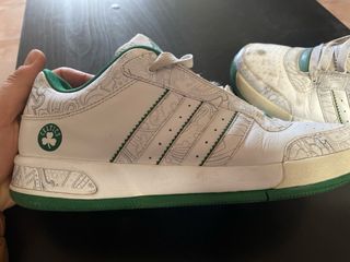 Zapatillas Adidas Celtics Blancas y Verdes