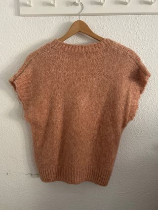 Chaleco de punto sin mangas