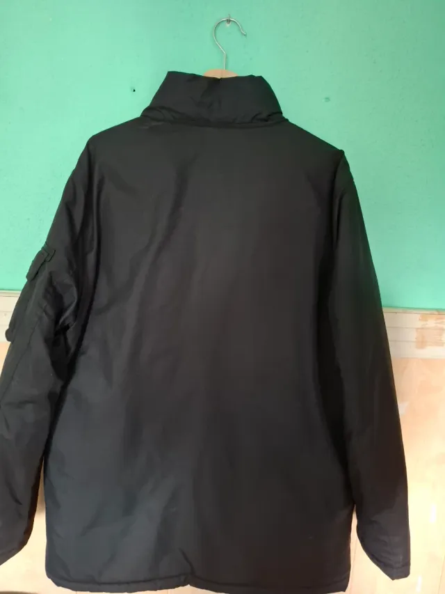 Abrigo DC Negro Talla L Hombre