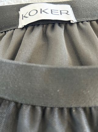 Falda larga gasa negra