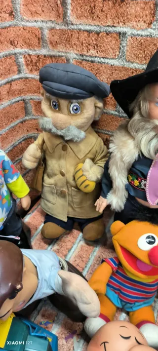 Lotto di pupazzi e giocattoli vintage