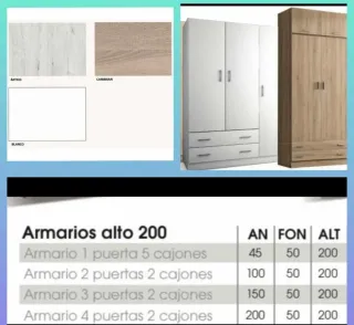 Camas armarios colchones sofás canapés mesitas