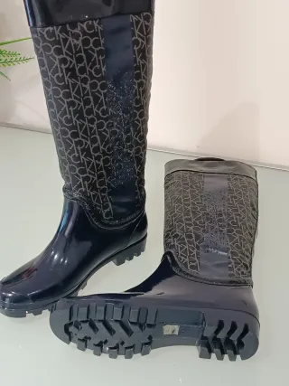Calvin Klein stivali da pioggia Monogram Tg 39