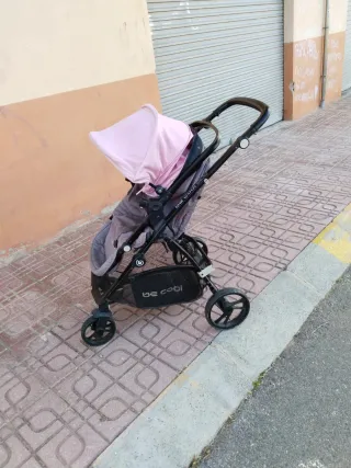 Silla de paseo Be Cool rosa y gris