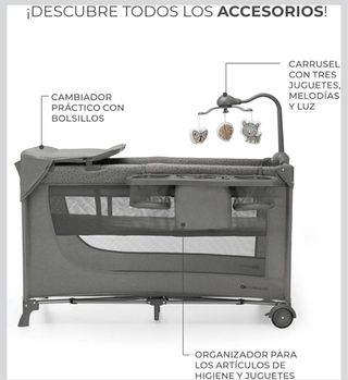 Cuna de viaje 3 en 1 para bebé