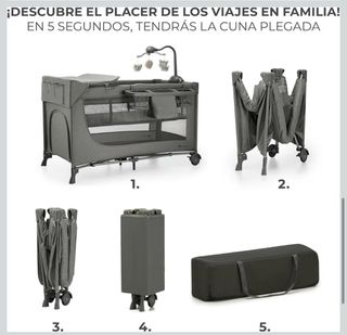 Cuna de viaje 3 en 1 para bebé