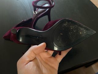 Zapatos de tacón Zara burdeos