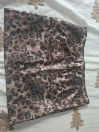 Minifalda Pull&Bear Leopardo Talla S M