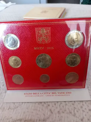 Cartellina Monete Vaticano 2015