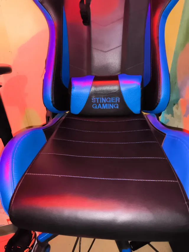 Silla Gaming Stinger Negra y Azul