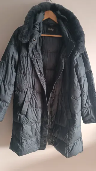 Abrigo Couchel gris con capucha