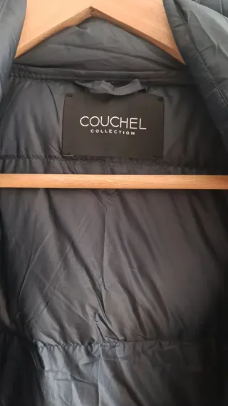 Abrigo Couchel gris con capucha